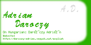 adrian daroczy business card